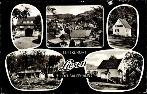 Ak Liesen Hallenberg Sauerland, Ortsansichten