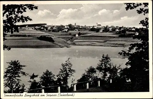 Ak Langscheid am Sorpesee Sundern im Sauerland, Panorama