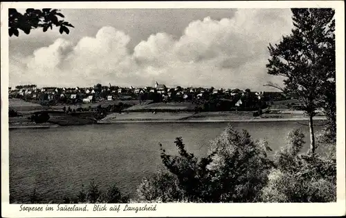 Ak Langscheid am Sorpesee Sundern im Sauerland, Panorama