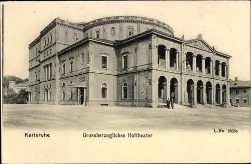 Ak Karlsruhe in Baden, Grossherzogliches Hoftheater