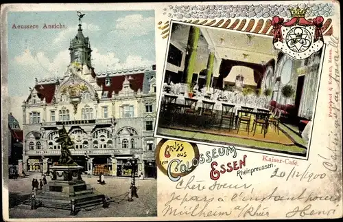 Ak Essen im Ruhrgebiet, Etablissement Colosseum, Kaiser Café