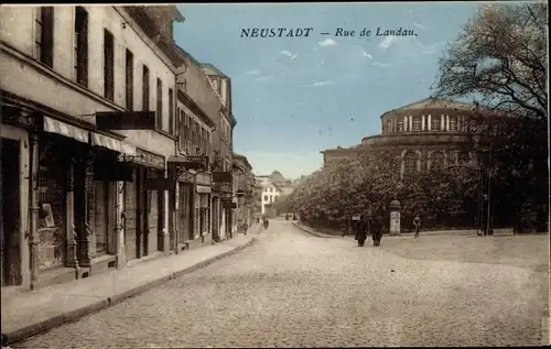 Ak Neustadt an der Weinstraße, Rue de Landau