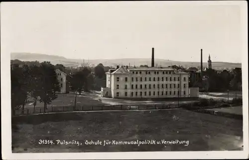 Foto Ak Pulsnitz in Sachsen, Schule für Kommunalpolitik und Verwaltung