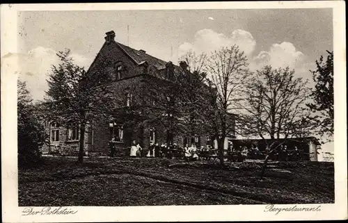 Ak Rothstein Rotstein Reichenbach in der Oberlausitz, Bergrestaurant, Außenansicht