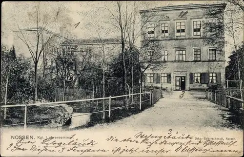 Ak Nossen Landkreis Meißen, Königliches Lehrerseminar