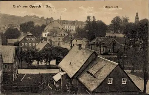 Ak Oppach in der Oberlausitz, Totalansicht
