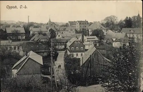 Ak Oppach in Sachsen, Blick auf Ortschaft über den Häuserdächern