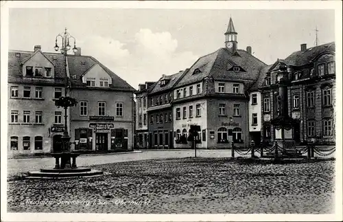 Ak Neusalza Spremberg in Sachsen, Obermarkt