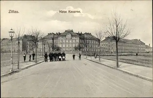 Ak Zittau in Sachsen, Neue Kaserne