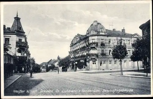 Ak Dresden Weißer Hirsch, Dr. Lahmanns Sanatorium, Geschäftsgebäude