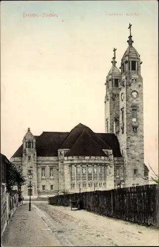 Ak Dresden Strehlen, Christuskirche