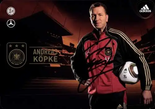 Sammelbild Fußballspieler und Torwarttrainer Andreas Köpke, Deutsche Nationalfußballmannschaft