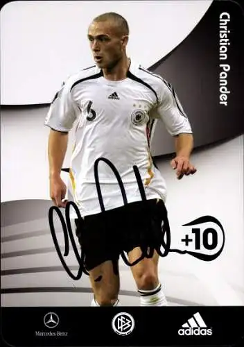 Ak Fußballspieler Christian Pander, Autogramm, Deutsche Nationalmannschaft