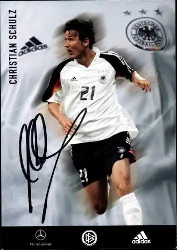 Ak Fußballspieler Christian Schulz, Autogramm, Deutsche Nationalmannschaft