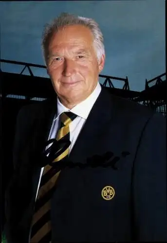 Sammelbild Fußballspieler Alfred Schmidt, Autogramm, Deutsche Nationalmannschaft, Borussia Dortmund