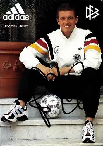 Ak Fußballspieler Thomas Strunz, Nationalspieler, Autogramm