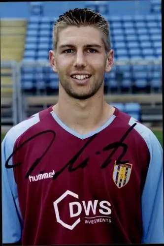 Foto Fußballspieler Thomas Hitzlsperger, Portrait, Autogramm, Aston Villa