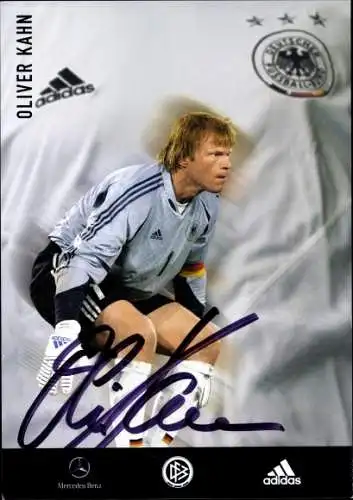 Ak Fußballspieler Oliver Kahn, Autogramm, Deutsche Nationalmannschaft