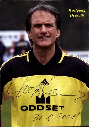 Sammelbild Fußballspieler Wolfgang Overath, Autogramm, Deutsche Nationalmannschaft