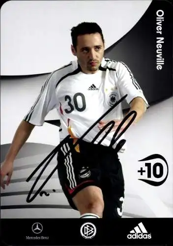 Ak Fußballspieler Oliver Neuville, Autogramm, Deutsche Nationalmannschaft