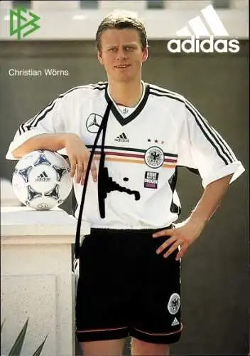 Ak Fußballspieler Christian Wörns, Autogramm, Deutsche Nationalmannschaft, Bayer 04 Leverkusen