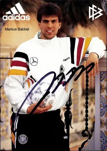 Ak Fußballspieler Markus Babbel, Autogramm, Deutsche Nationalmannschaft