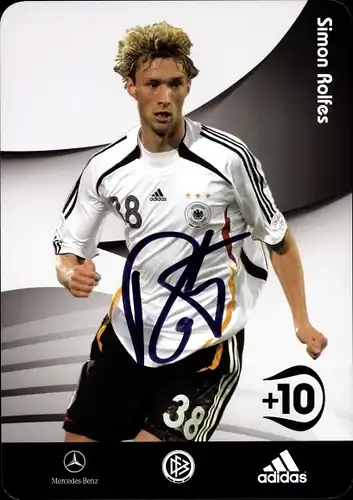 Ak Fußballspieler Simon Rolfes, Autogramm, Deutsche Nationalmannschaft