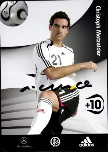 Ak Fußballspieler Christoph Metzelder, Autogramm, Deutsche Nationalmannschaft