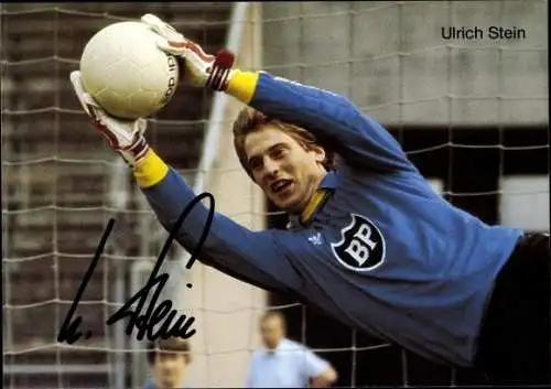 Foto Ak Fußballspieler Ulrich Stein, Portrait, Autogramm