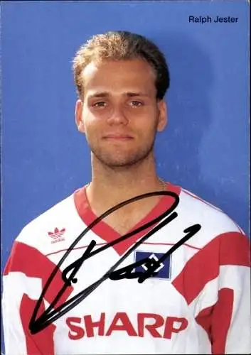 Ak Fußballspieler Ralph Jester, Portrait, Autogramm, HSV