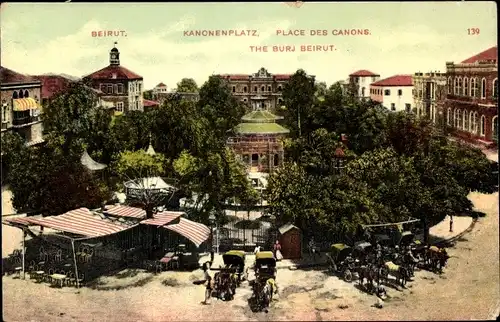 Ak Beirut Beyrouth Libanon, Kanonenplatz