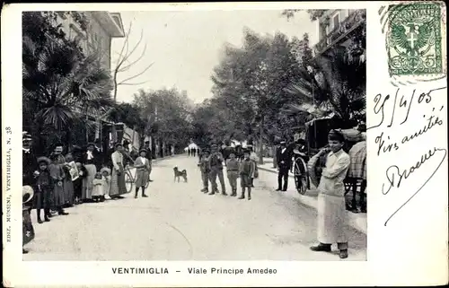 Ak Ventimiglia Liguria, Viala Principe Amedeo