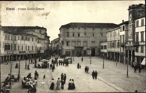 Ak Rimini Emilia Romagna, Piazza Giului Cesare