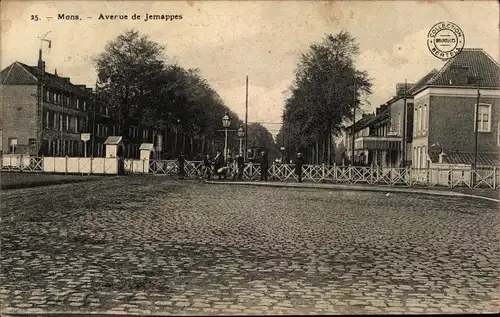 Ak Mons Wallonien Hennegau, Avenue de Jemappes