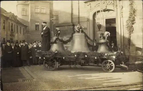 Foto Ak Glockenweihe, Geschmücktes Fuhrwerk Gebrüder Albert