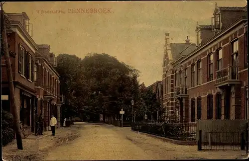 Ak Bennebroek Nordholland Niederlande, Rijksstraatweg