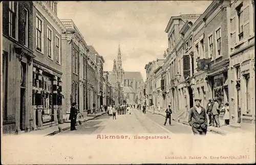 Ak Alkmaar Nordholland Niederlande, Langestraat