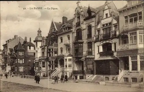 Ak La Panne De Panne Westflandern, La Digue