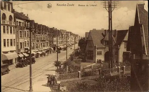 Ak Zoute Knokke Heist Westflandern, Avenue du Littoral