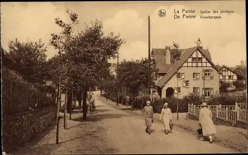 Ak La Panne De Panne Westflandern, Visscherspad