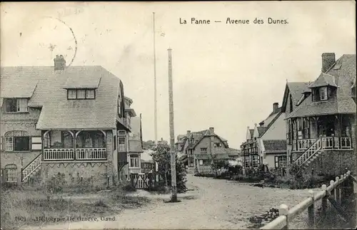Ak La Panne De Panne Westflandern, Avenue des Dunes