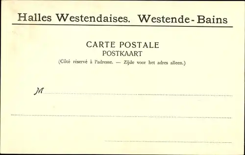 Ak Westende Westflandern, La Plage, Villas Les Iris, Les Chardons, Bien faire et laisser dire