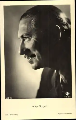 Ak Schauspieler Willy Birgel, Portrait im Profil
