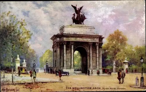 Künstler Ak Brianski, London, The Wellington Arch, Hyde Park Corner, Tuck 3583