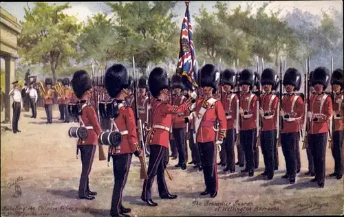 Künstler Ak Payne, Harry, Military in London, Grenadier Guards at Wellington Barracks