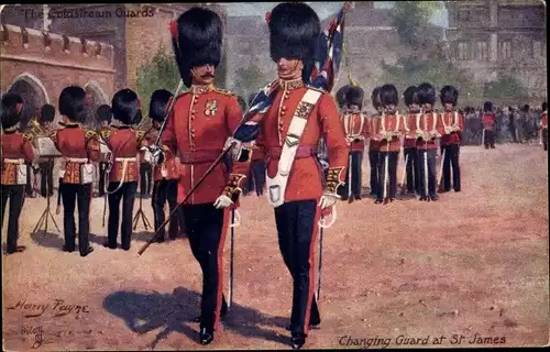Künstler Ak Payne, H., Changing Guard at St. James
