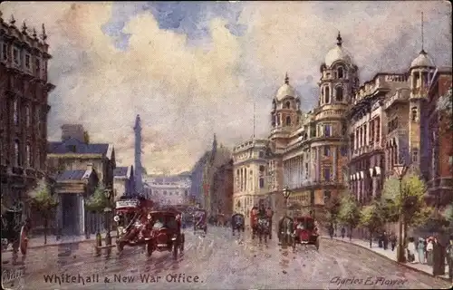 Künstler Ak Flower, Charles, London City, Whitehall and New War Office