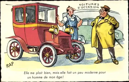 Künstler Ak Rap, Elle me plait bien, Voitures, Autohändler