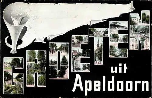 Buchstaben Ak Apeldoorn Gelderland, Ortsansichten