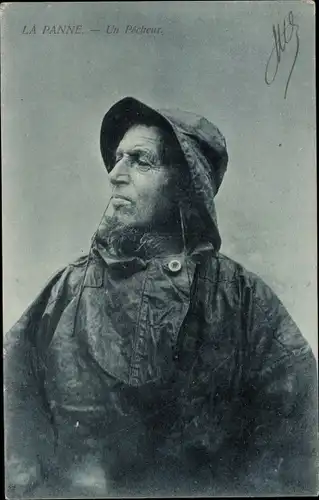 Ak La Panne De Panne Westflandern, Un Pecheur
